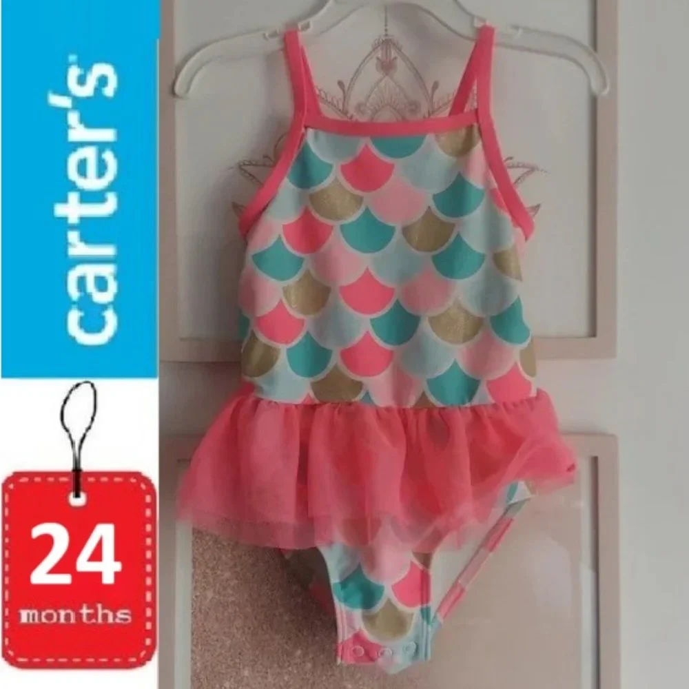 🎁  10/$25 -24 months Mermaid scale swimsuit,  1 piece,  Carter's